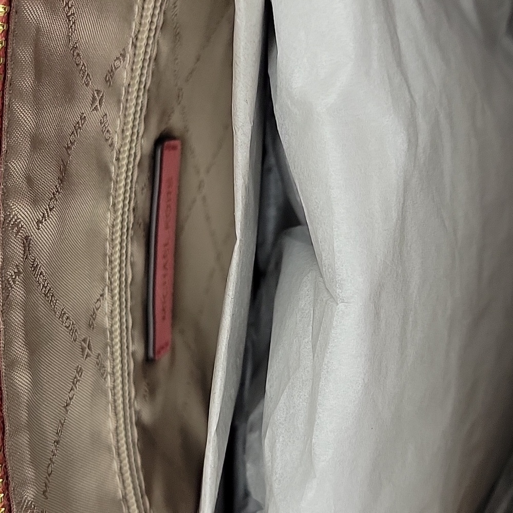 NWT Michael Kors Charlotte Large Shoulder Leather Tote In Tea Rose - Picture 14 of 14